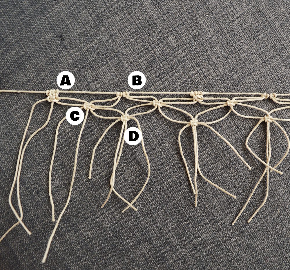 DIY Macrame Lampshade Fringe