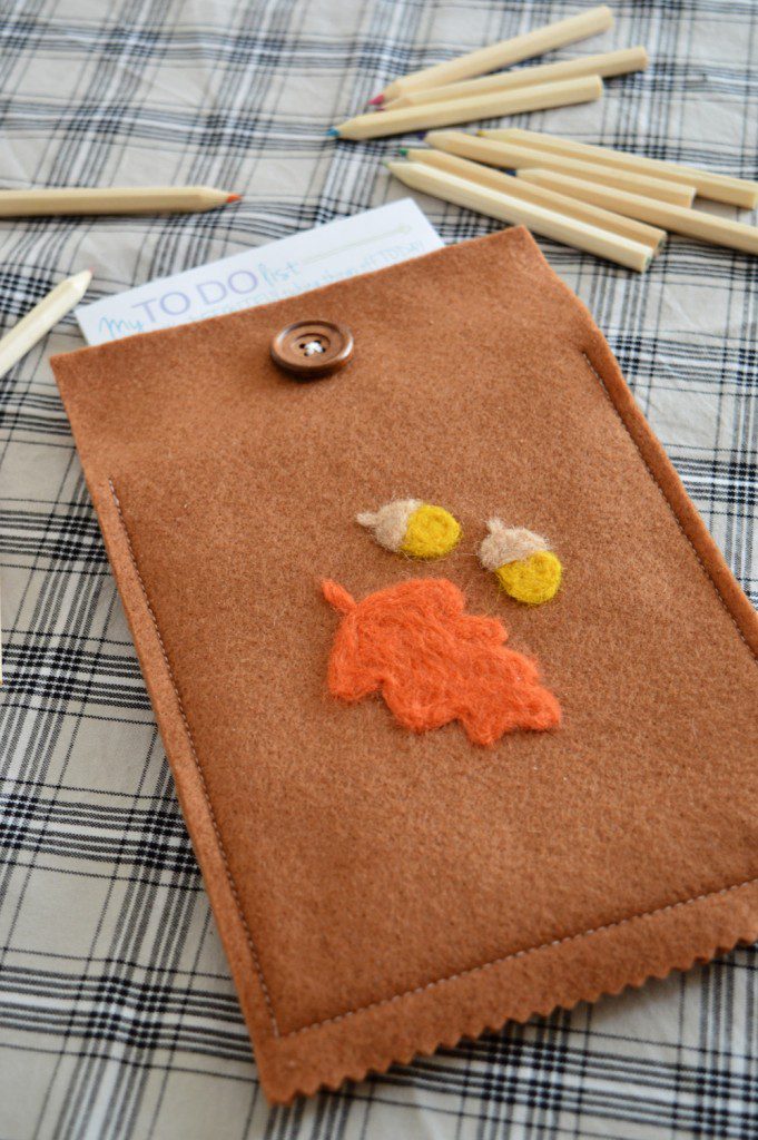 DIY Woodland Notepad Cover