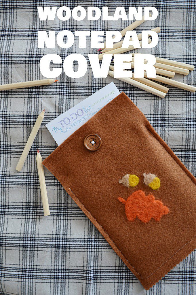 DIY Woodland Notepad Cover